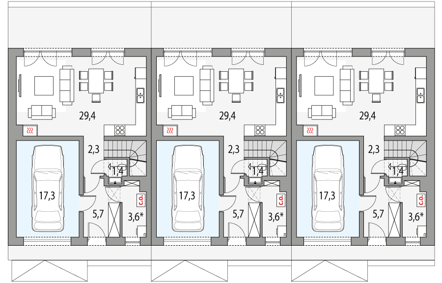 Parter projektu Kalipso 2 - szereg l+s+p