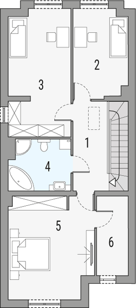 Piętro 1 projektu Konrad 2