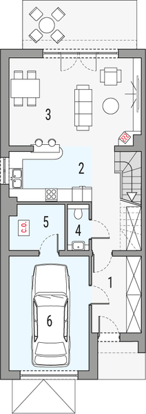 Parter projektu Konrad 2 - segment lewy