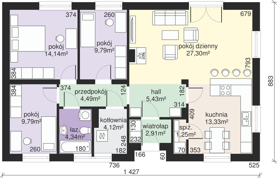 Parter projektu Dom przy Klonowej 6