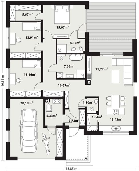 Parter projektu Nila 2 drewniana