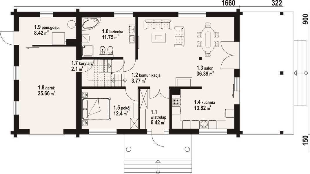 Parter projektu Chmielniki 87 dw