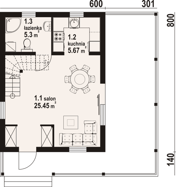 Parter projektu Gajówko 3 dws