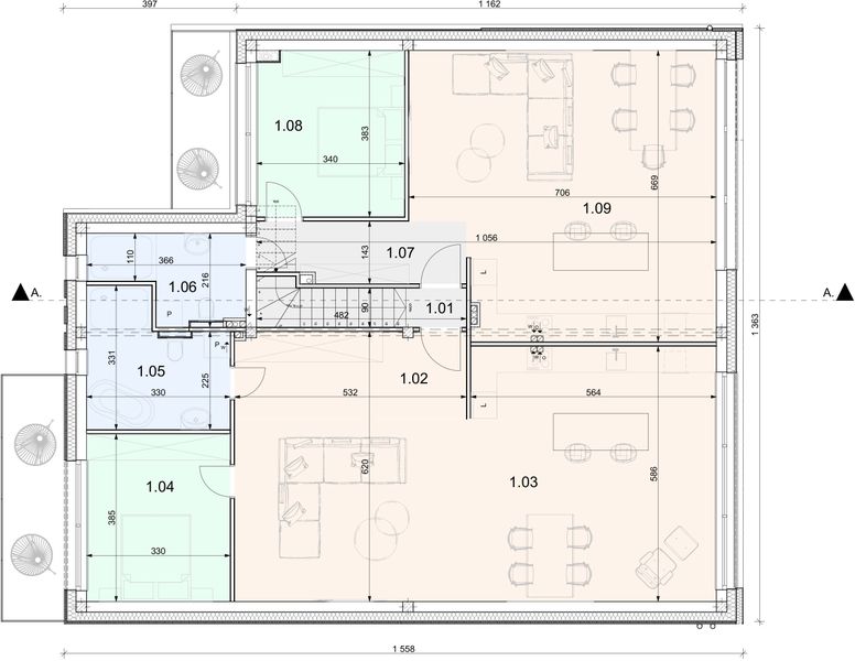 Piętro 1 projektu LS110
