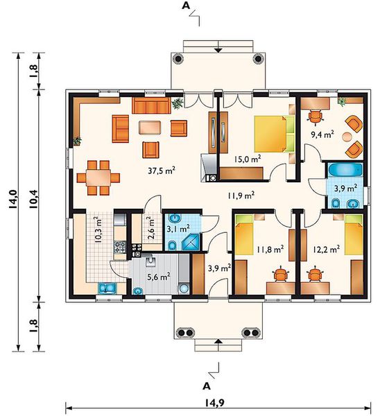 Parter projektu Aleksandria Bona (1736)