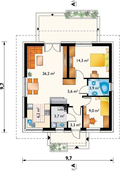 Parter projektu Fiołek (1731)