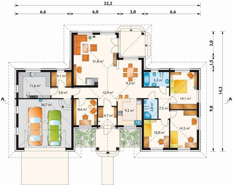 Parter projektu Kamieniec (1722)