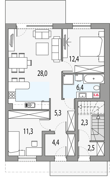 Parter projektu Merlin 3 - dwulokalowy segment p