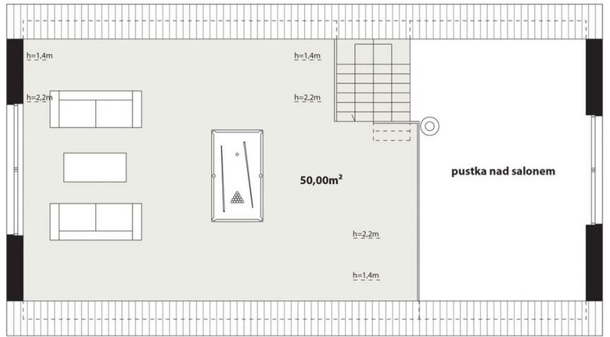 Poddasze projektu Hana