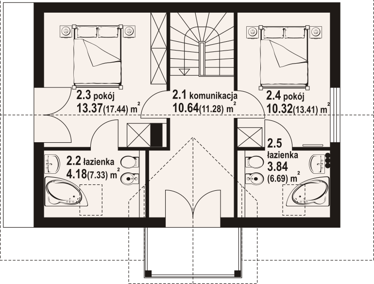 Poddasze projektu Zawoja 31 dw