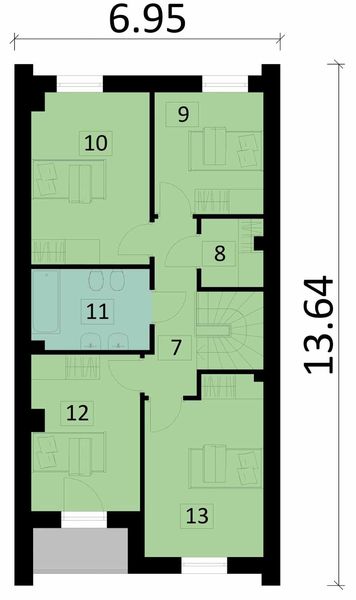 Piętro 1 projektu KA205 S