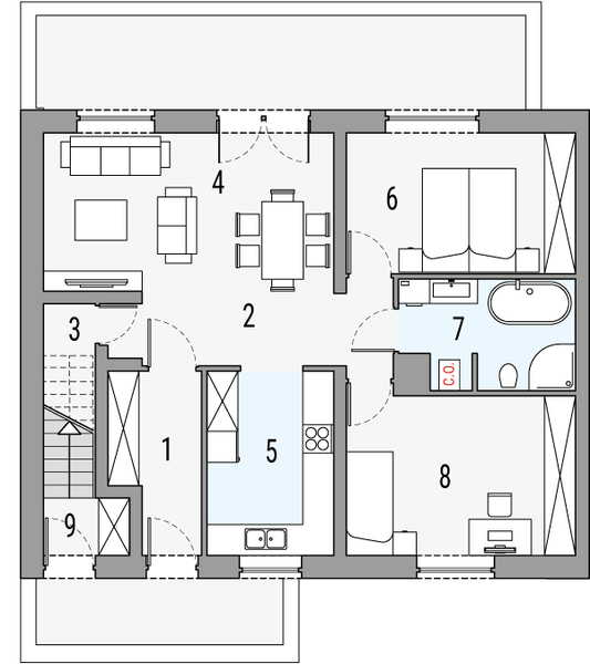 Parter projektu Melisa 1 - segment lewy