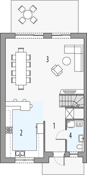 Parter projektu Norbert 4 - segment lewy
