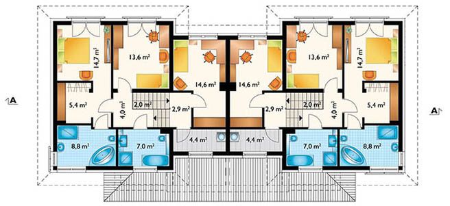Piętro 1 projektu Igor Grota Duolit (1743)