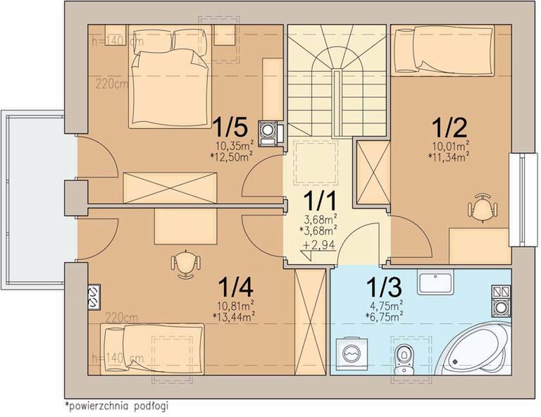 Poddasze projektu Bueno 3