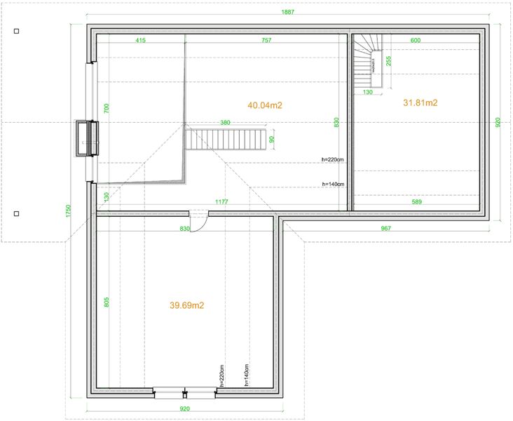 Poddasze projektu eko Typowy 60