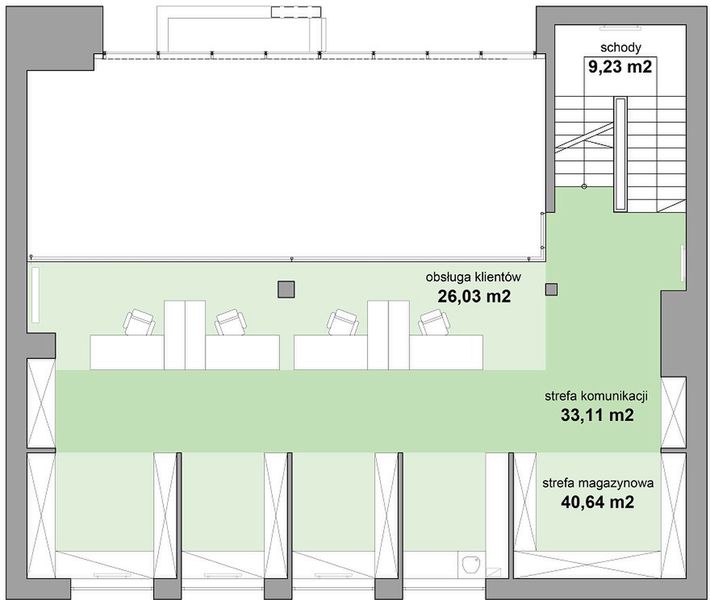 Piętro 1 projektu MJS-U1