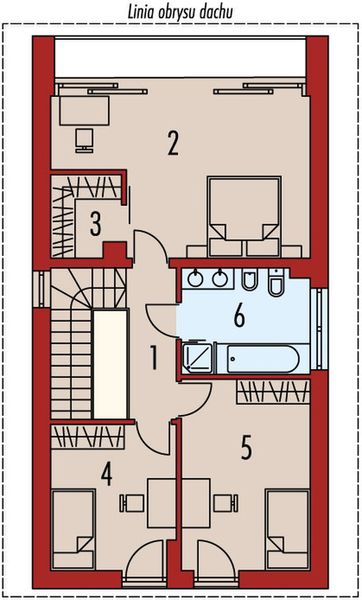 Piętro 1 projektu Mika II
