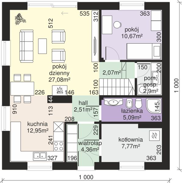 Parter projektu Dom przy Oliwkowej 6