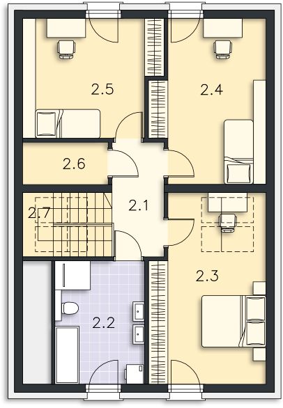 Poddasze projektu Livigno DCP355