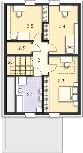 Poddasze projektu Livigno II DCP355A