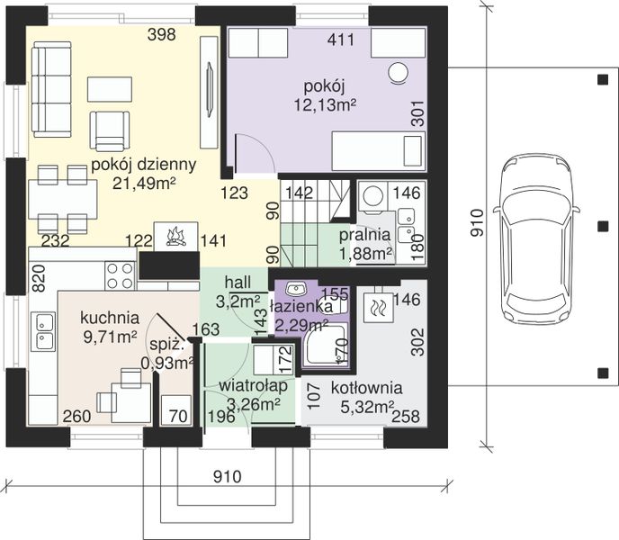 Parter projektu Dom przy Cyprysowej 64