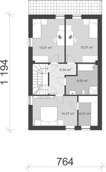 Poddasze projektu uA250