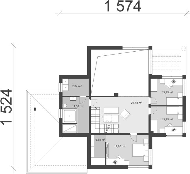 Piętro 1 projektu uA189