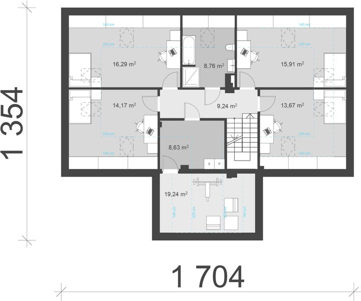 Poddasze projektu uA208