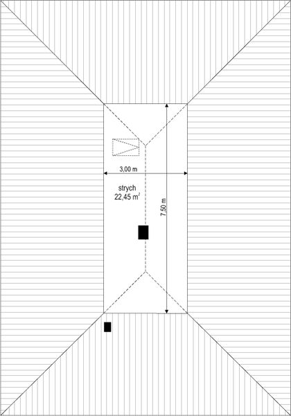 Poddasze projektu Dom na przytulnej 2