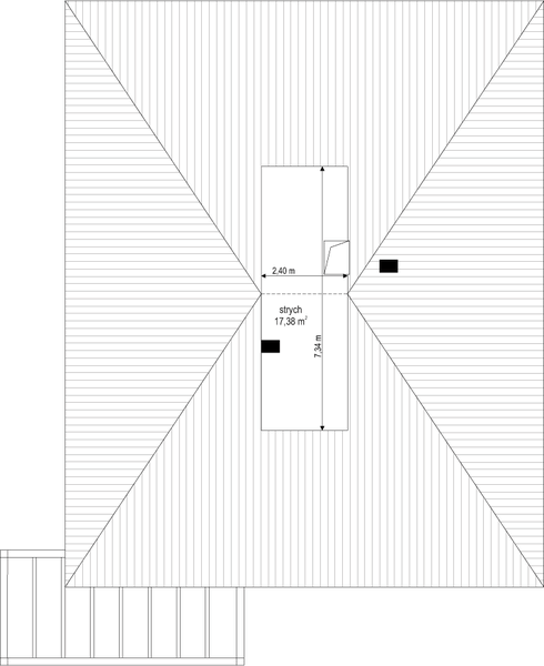 Poddasze projektu Dom na słonecznej 2