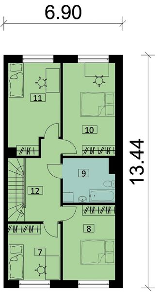 Piętro 1 projektu KA145 S