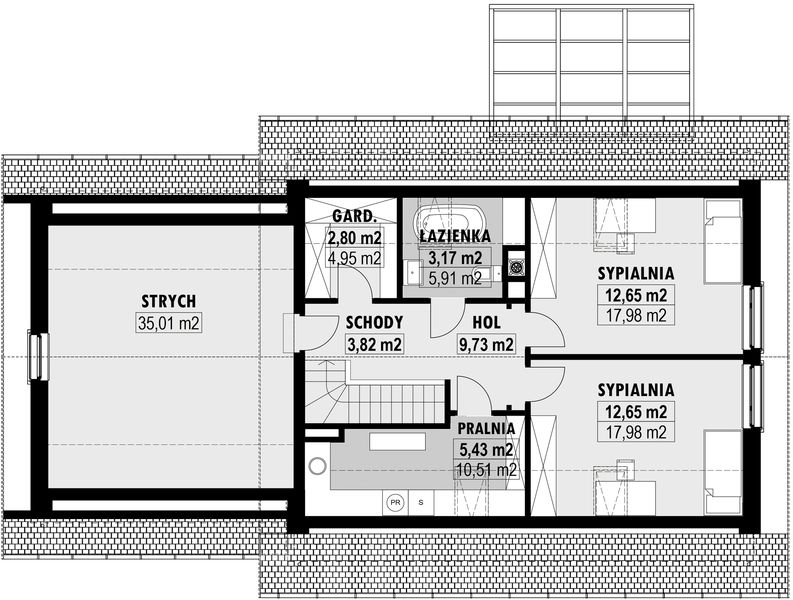 Poddasze projektu E-277