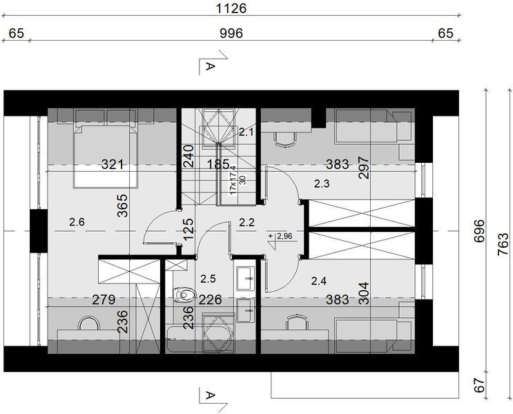 Poddasze projektu Sej-pro 040 energo