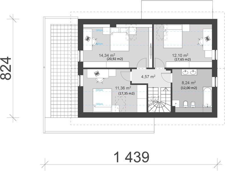 Poddasze projektu uA34v5