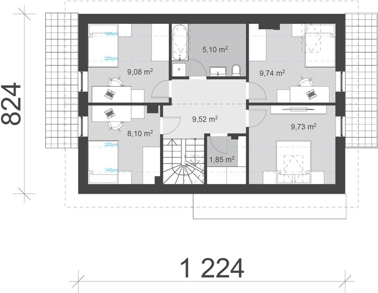 Poddasze projektu uA34v6