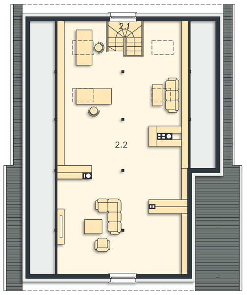 Poddasze projektu Boston LMB116
