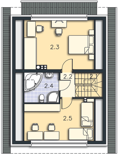 Poddasze projektu Vaduz LMP255