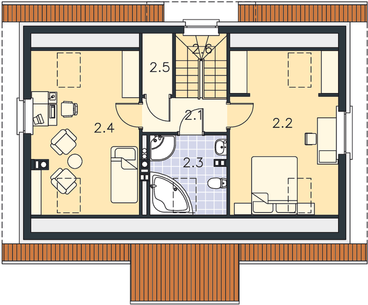 Poddasze projektu Murcja LMP248