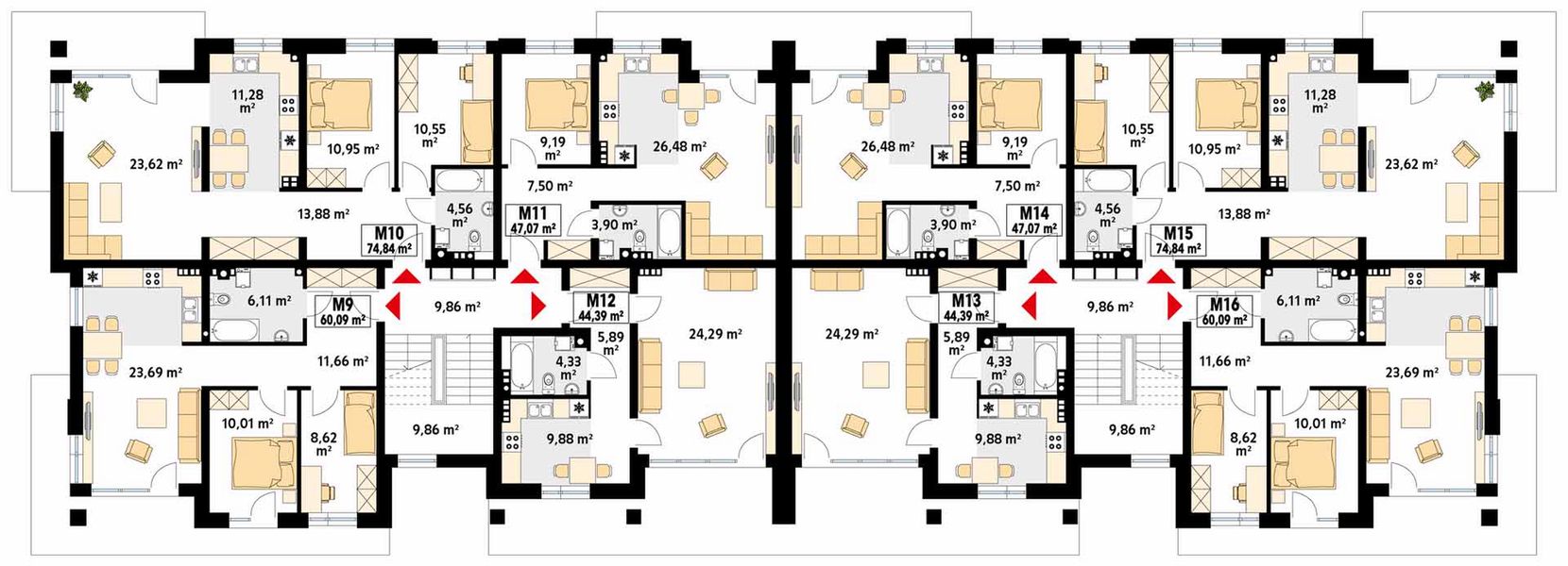 Piętro 1 projektu Akant 5