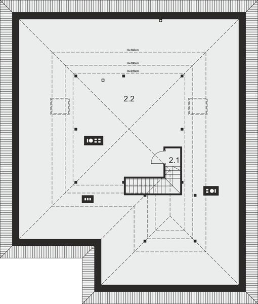 Poddasze projektu Fabian 3 energo