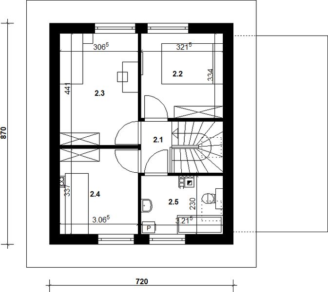 Poddasze projektu Relaks 3
