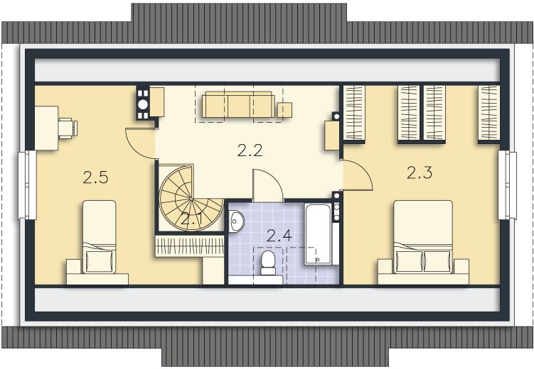 Poddasze projektu Leeds VI LMB70e