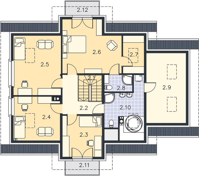 Poddasze projektu Toronto II LMP232A