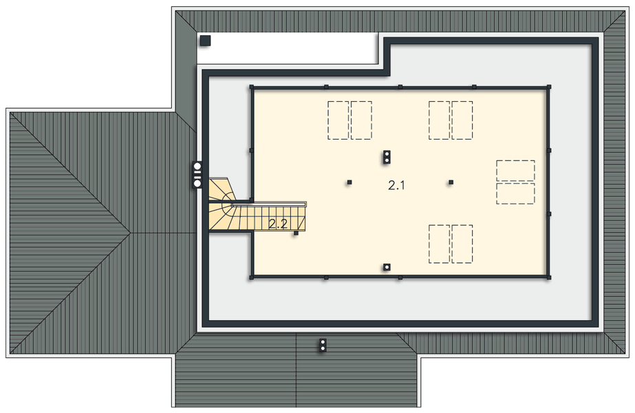 Poddasze projektu Fortaleza LMP326
