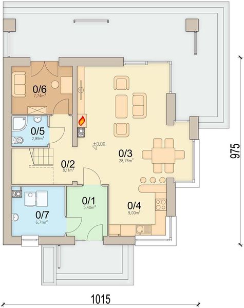 Parter projektu Lungo 4 modern