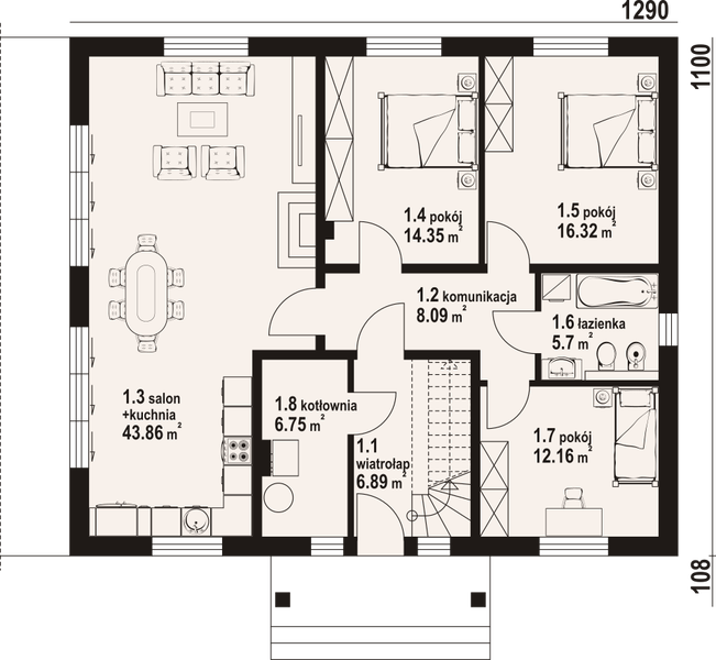 Parter projektu Andrzejowo 1m