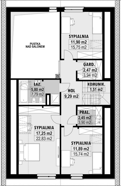 Poddasze projektu E-255a