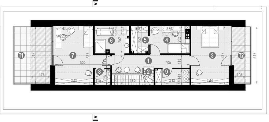 Poddasze projektu HomeKoncept 91 wariant 01