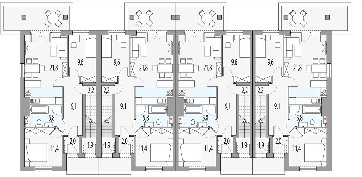 Parter projektu Paweł i gaweł 2a - szereg l+sl+s+ll
